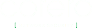 Corero Network PLC logo white