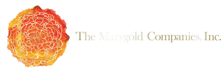 MarygoldCo logo for dark background horisontal