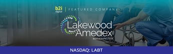 Lakewood-Amedex Biotherapeutics Becomes a B2i Digital Featured Company Featured Image