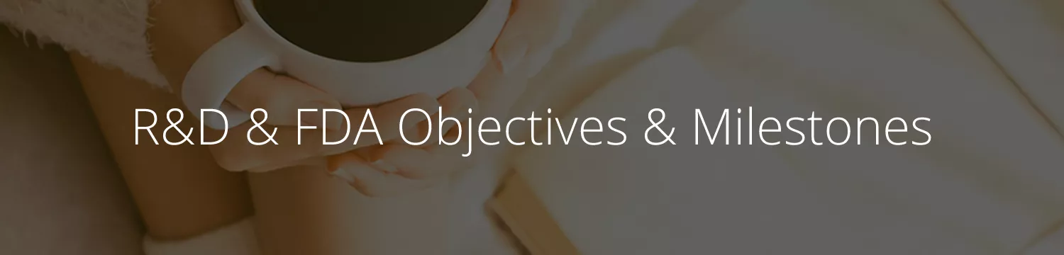 BioCorRx Objectives & Milestones