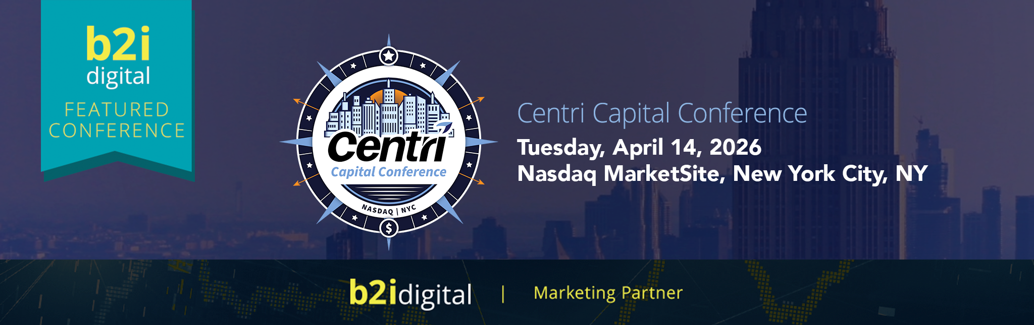 B2i Digital Named Marketing Partner for Centri Capital Conference 2026