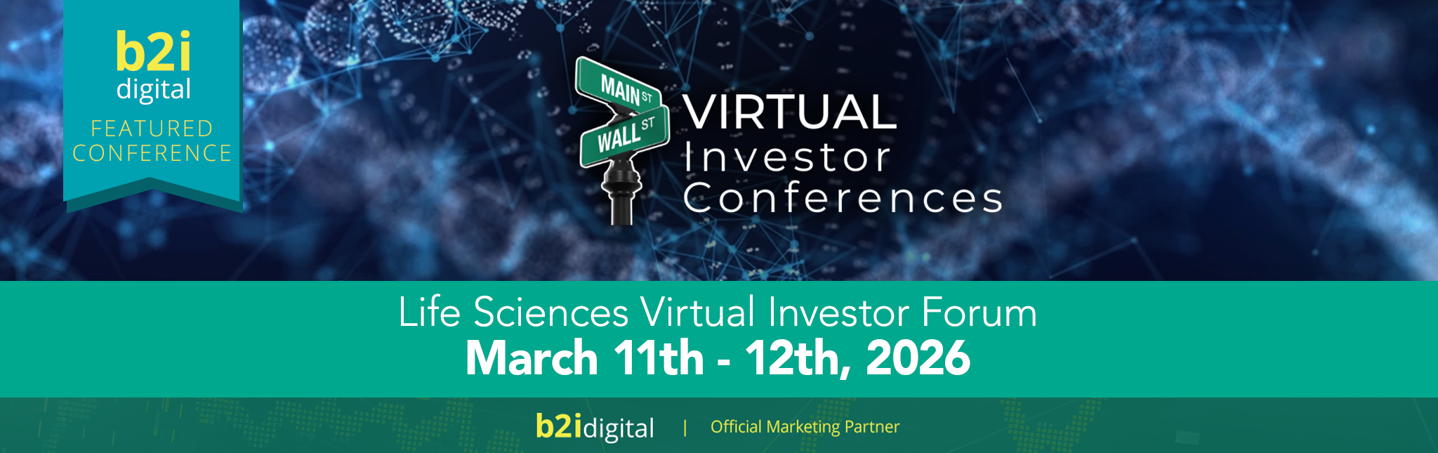 B2i Digital Highlights Life Sciences Virtual Investor Forum as a Featured Conference