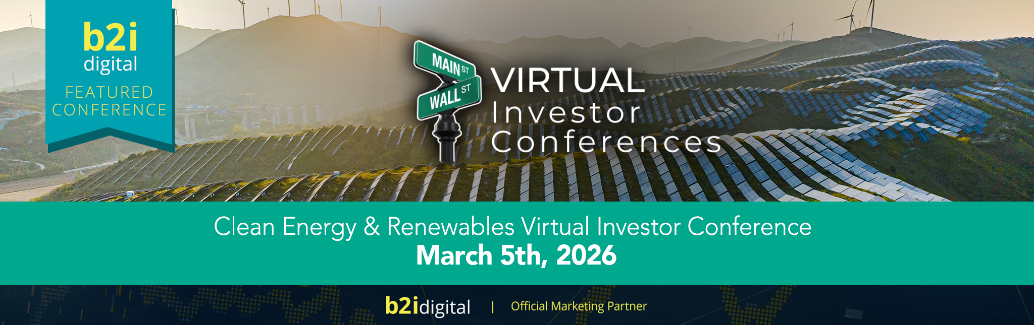 B2i Digital Highlights Clean Energy & Renewables Virtual Investor Conference as a Featured Conference
