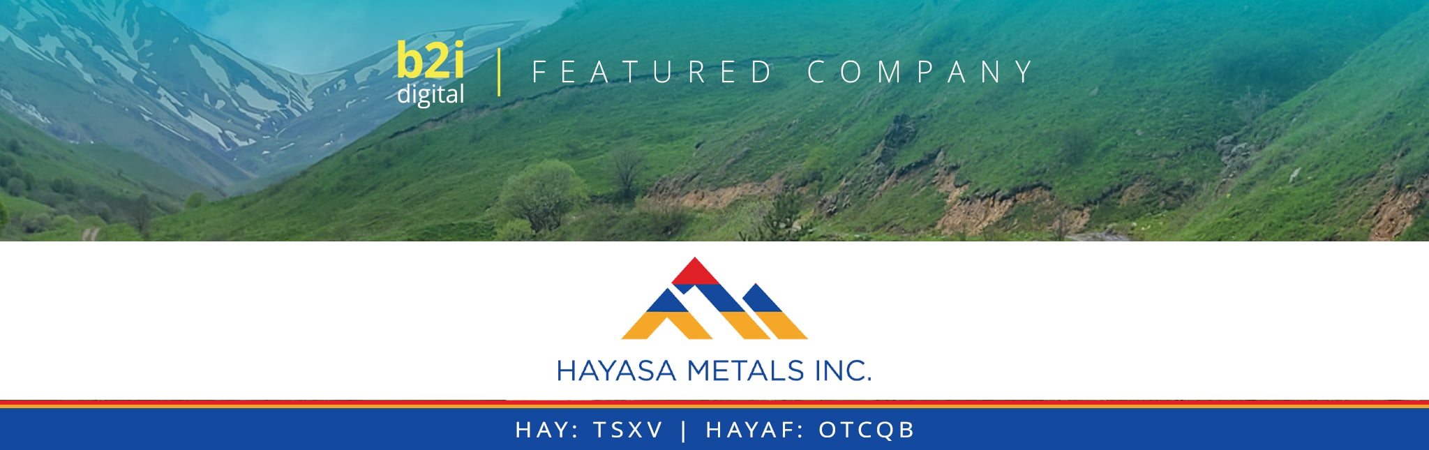 Hayasa Metals Becomes a B2i Digital Featured Company