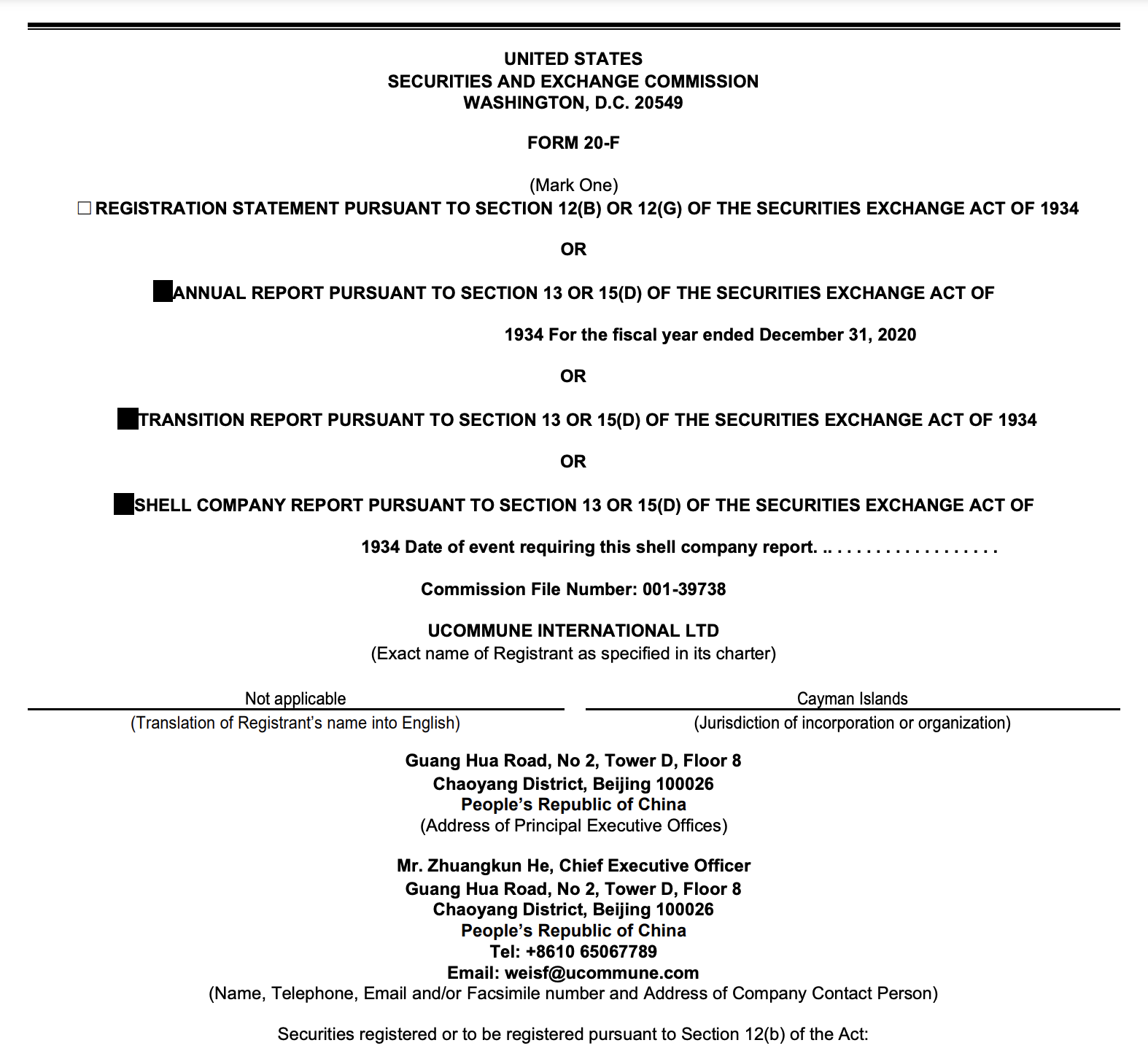 Ucommune 20F Filed 5-17-21